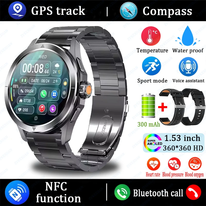 S4 Ultra Smartwatch AMOLED - NFC, GPS, Waterproof, Call - Image 21