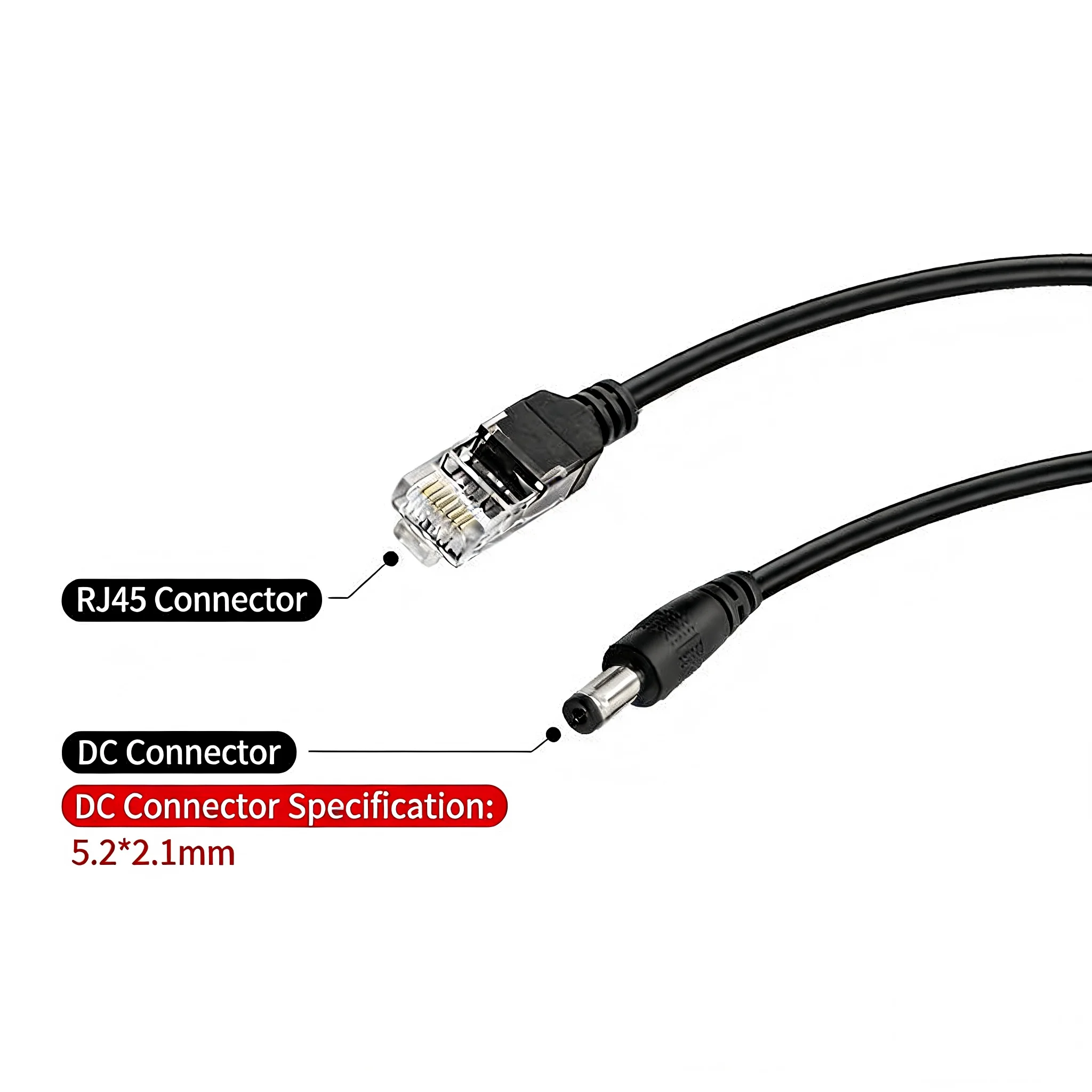POE Splitter 48V to 12V/5V - IEEE 802.3af Adapter for CCTV IP Camera & WiFi Hotspot Router via LAN - Plug & PlayKigawanya POE 48V hadi 12V/5V - Kwa Kamera za CCTV na Router za Hotspot / WiFi - Tumia Cable Moja ya LAN - Image 4