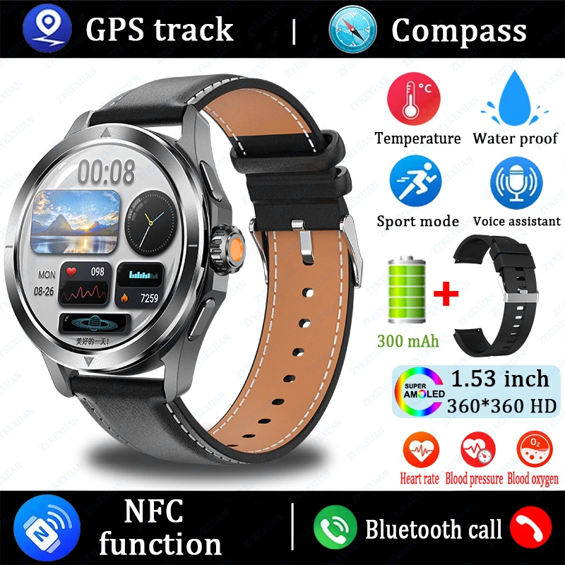 S4 Ultra Smartwatch AMOLED - NFC, GPS, Waterproof, Call - Image 8
