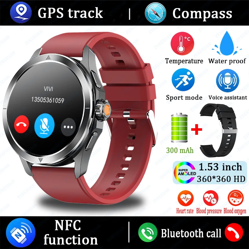 S4 Ultra Smartwatch AMOLED - NFC, GPS, Waterproof, Call - Image 15