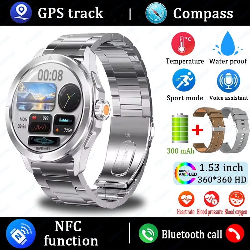 S4 Ultra Smartwatch AMOLED - NFC, GPS, Waterproof, Call - Image 18