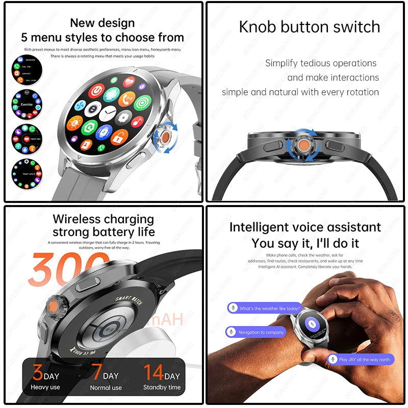 S4 Ultra Smartwatch AMOLED - NFC, GPS, Waterproof, Call - Image 5