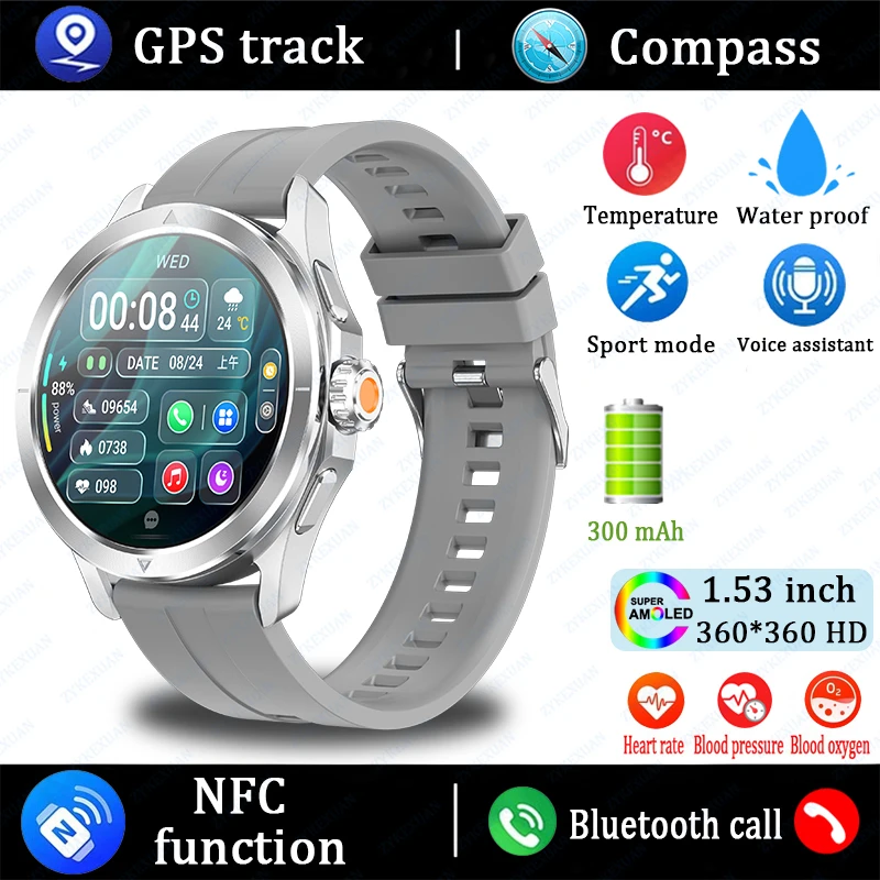 S4 Ultra Smartwatch AMOLED - NFC, GPS, Waterproof, Call - Image 7