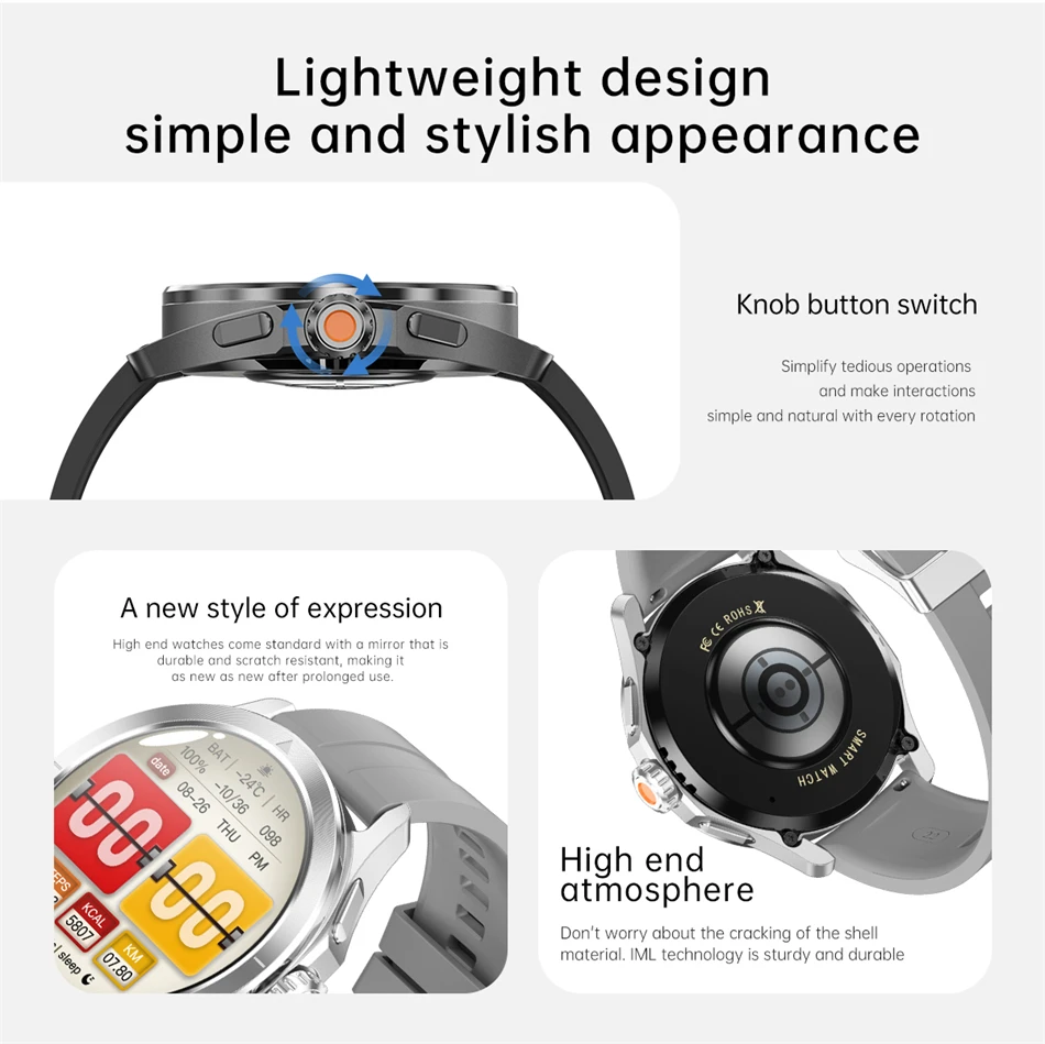 S4 Ultra Smartwatch AMOLED - NFC, GPS, Waterproof, Call - Image 26