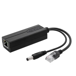 POE Splitter 48V to 12V/5V - IEEE 802.3af Adapter for CCTV IP Camera & WiFi Hotspot Router via LAN - Plug & Play