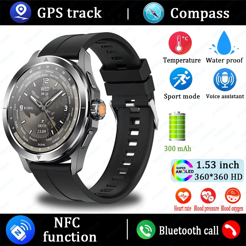 S4 Ultra Smartwatch AMOLED - NFC, GPS, Waterproof, Call - Image 9