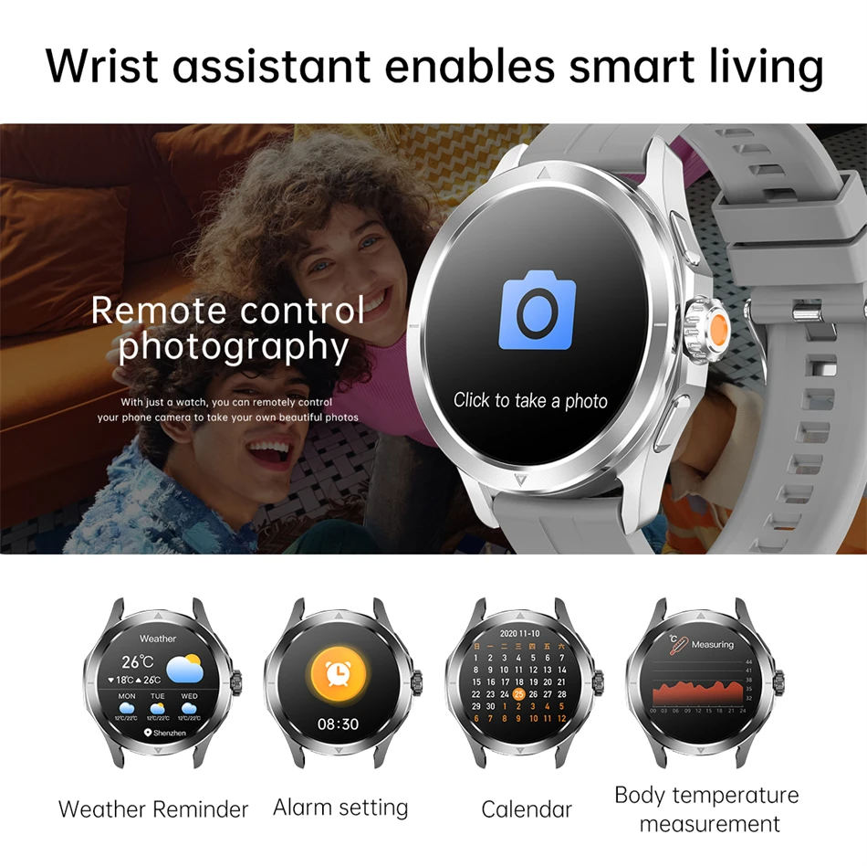 S4 Ultra Smartwatch AMOLED - NFC, GPS, Waterproof, Call - Image 42